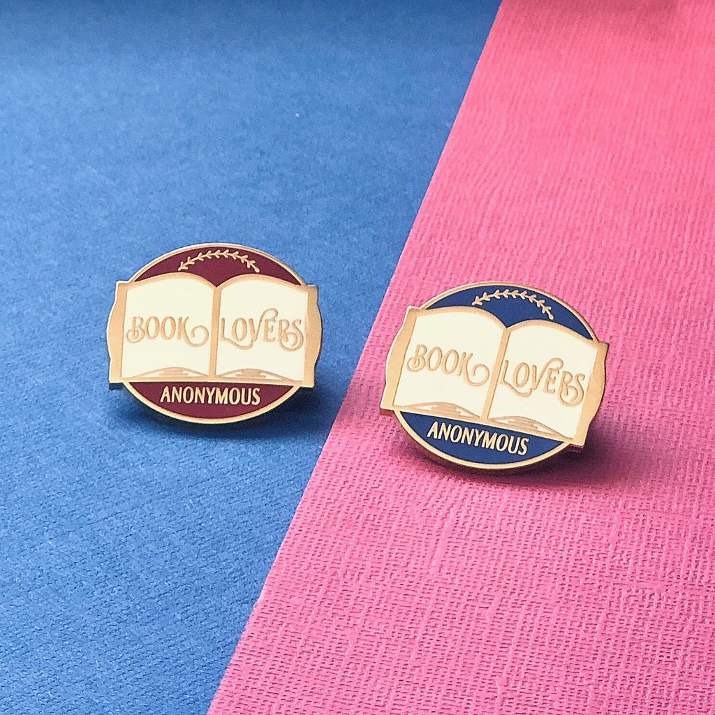 Book Lovers Anonymous Enamel Pin