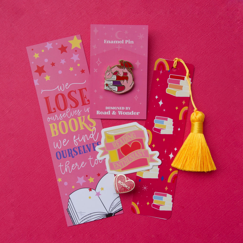 Book Lovers Gift Set Pink