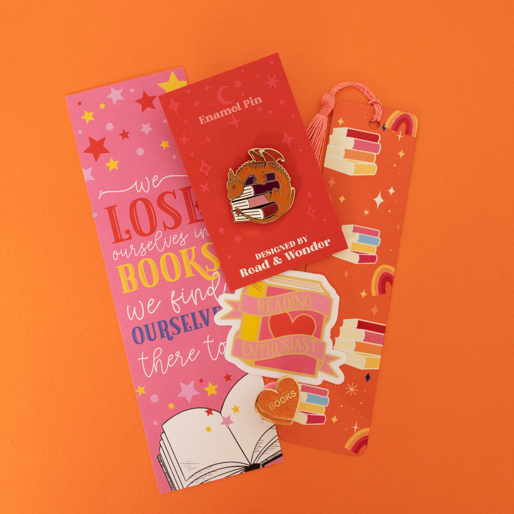 Book Lovers Gift Set Orange