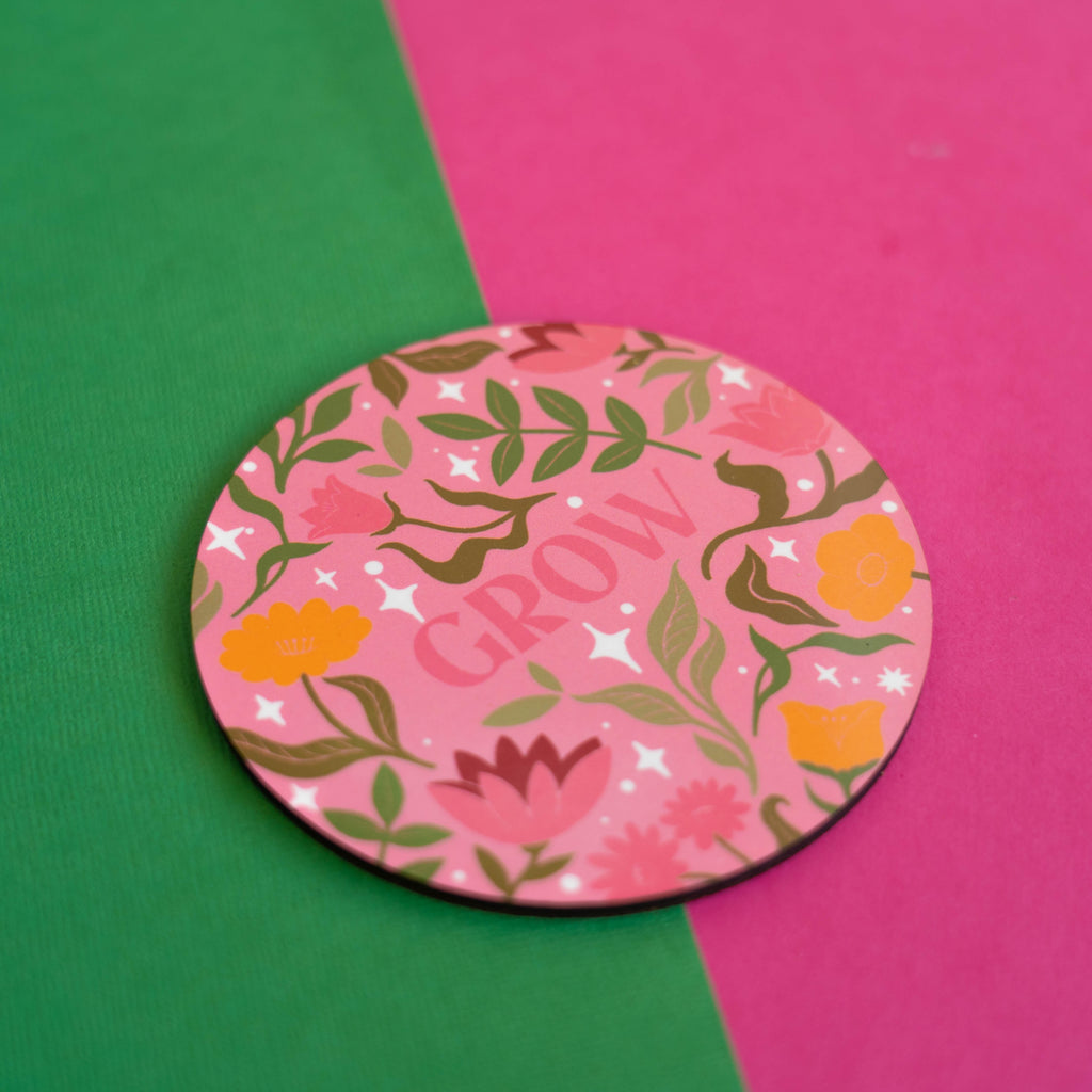 Blooming Floral Coaster Set
