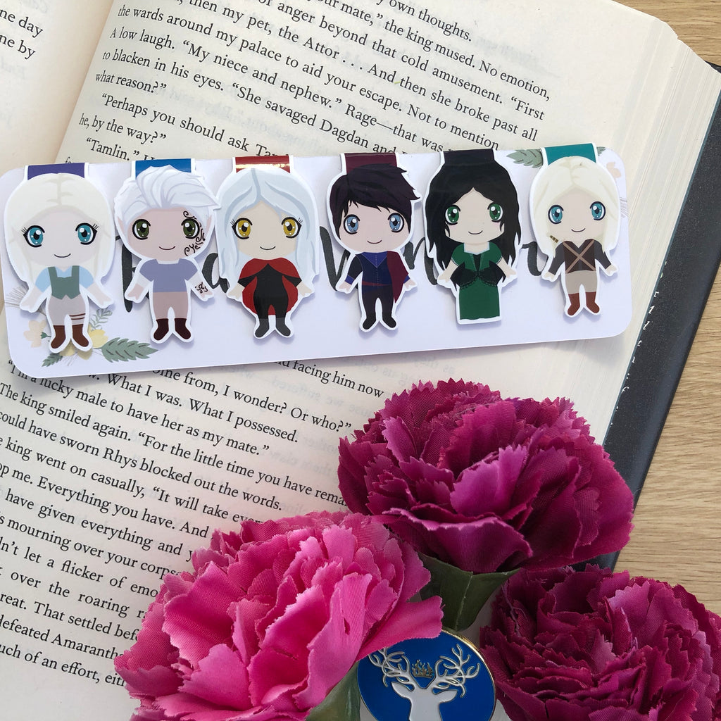 Throne of Glass Magnetic Bookmarks Set One