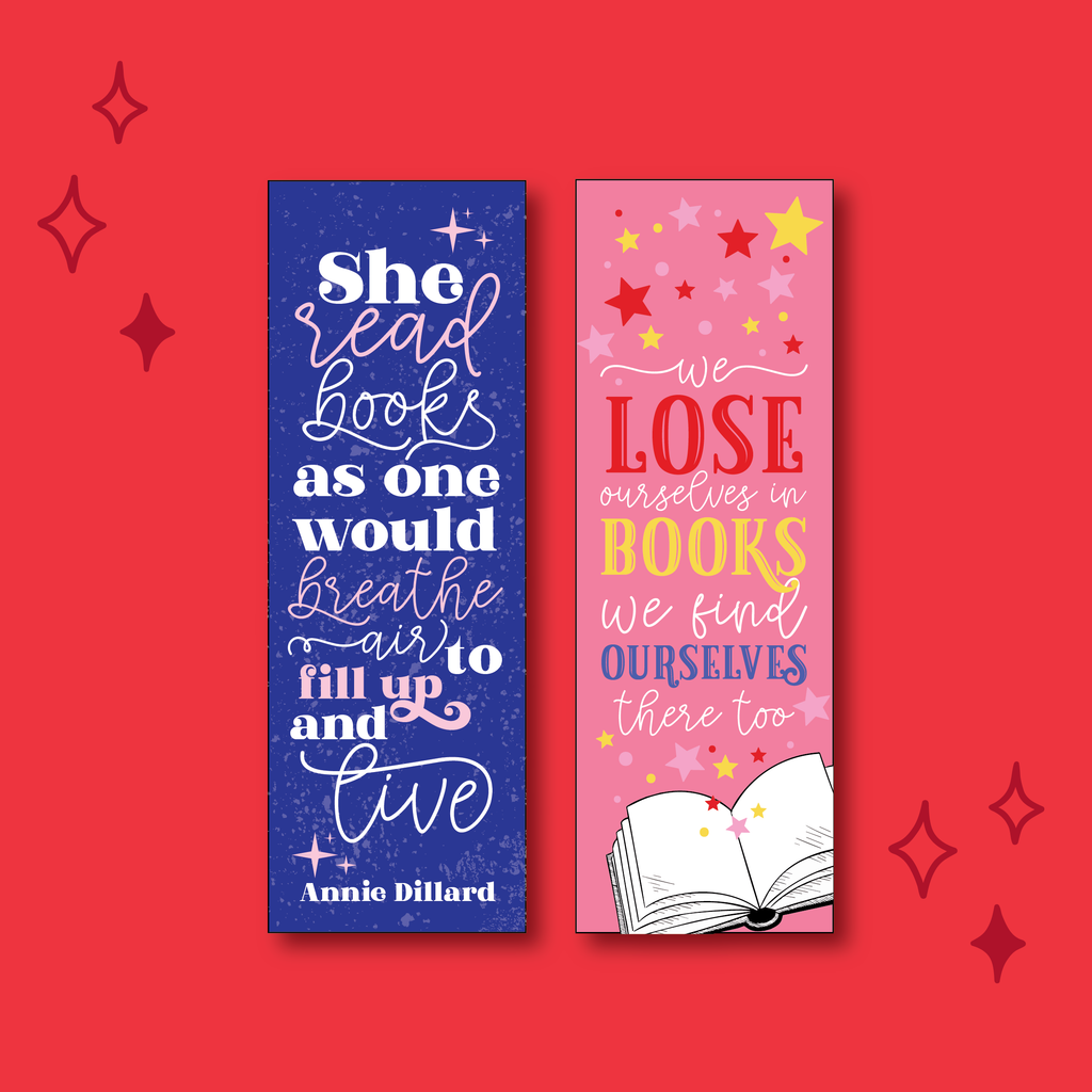 Book Lover Double-sided Bookmark