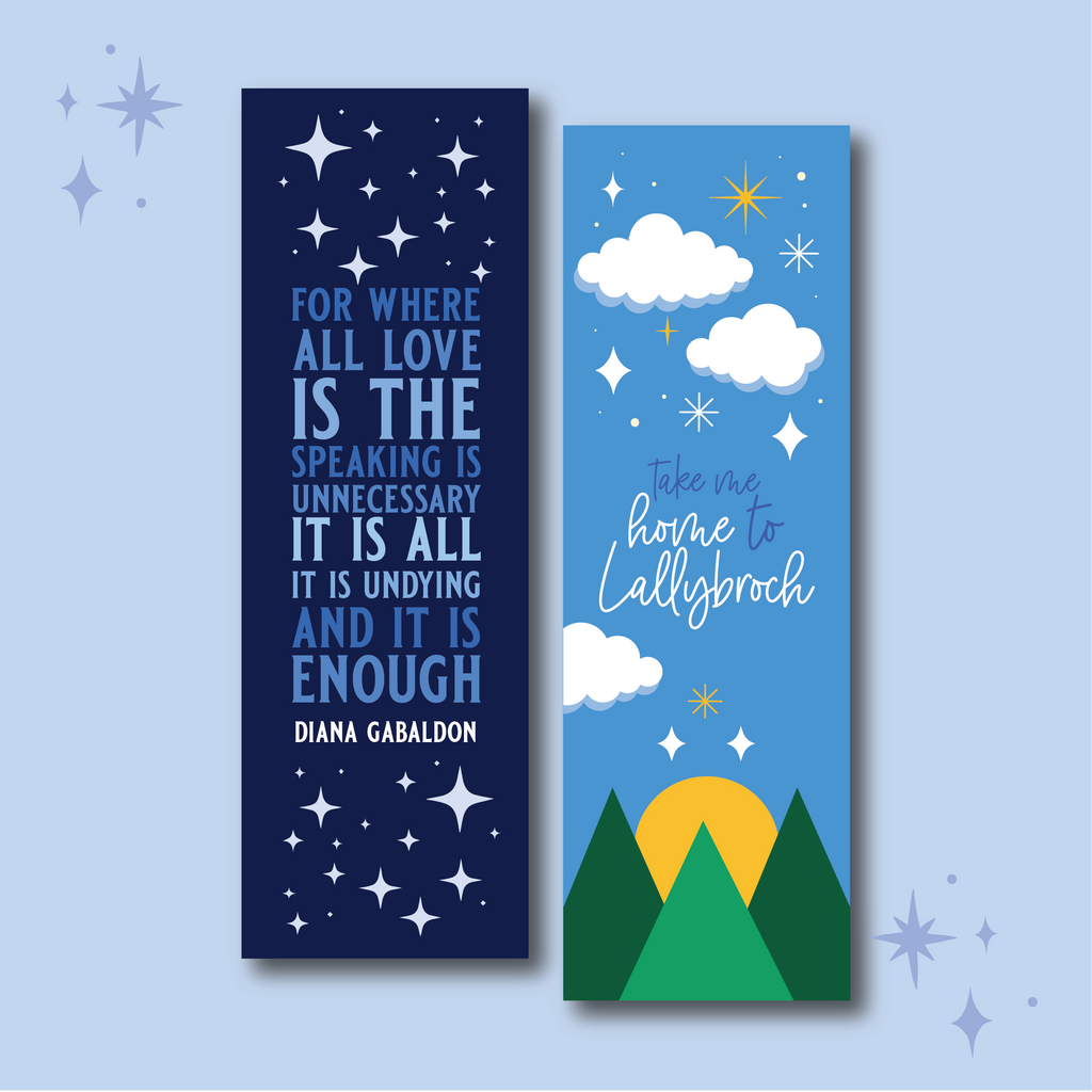 Lairds and Lasses WonderMail double-sided bookmark
