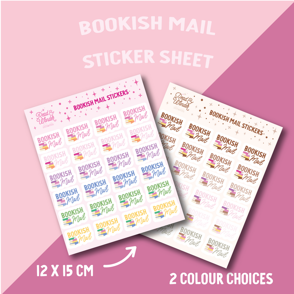 Bookish Mail Sticker Sheet